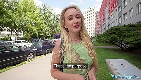 Hot Young Blonde Wants Strangers Big Cock For Content Creation