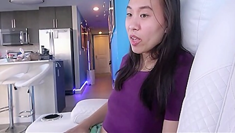 Tiny Asian Step Sister Needs Relationship Advice - Kimmy Kimm Alex Adams 19 Min